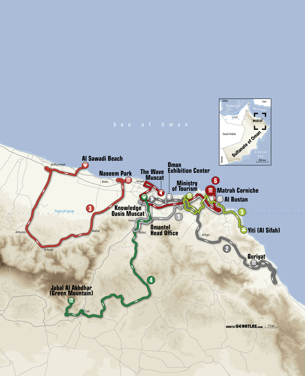 Planimetria Tour of Oman