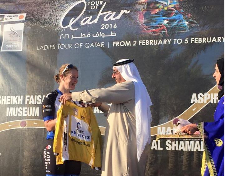 1a tappa Ladied Tour of Qatar-podio-Wild