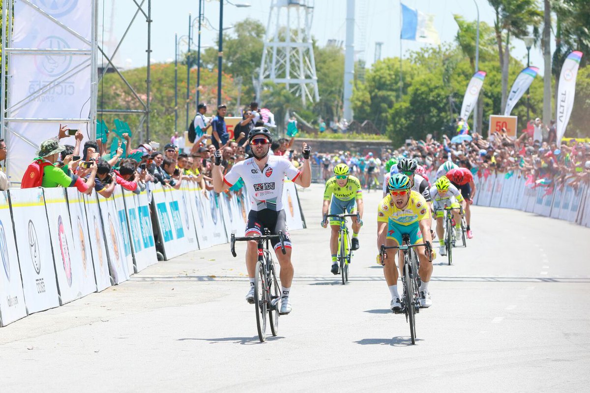 Andrea Palini batte Andrea Guardini nella seconda tappa del Tour de Langkawi