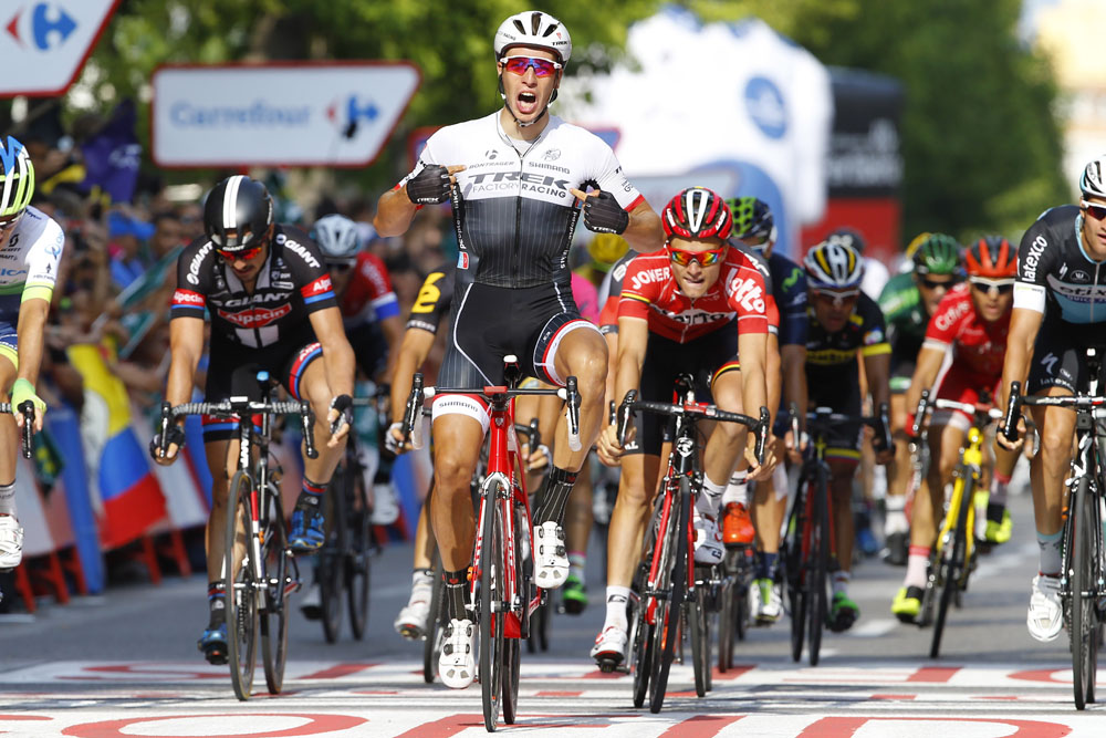 Danny Van Poppel wins stage twelve of the 2015 Tour of Spain