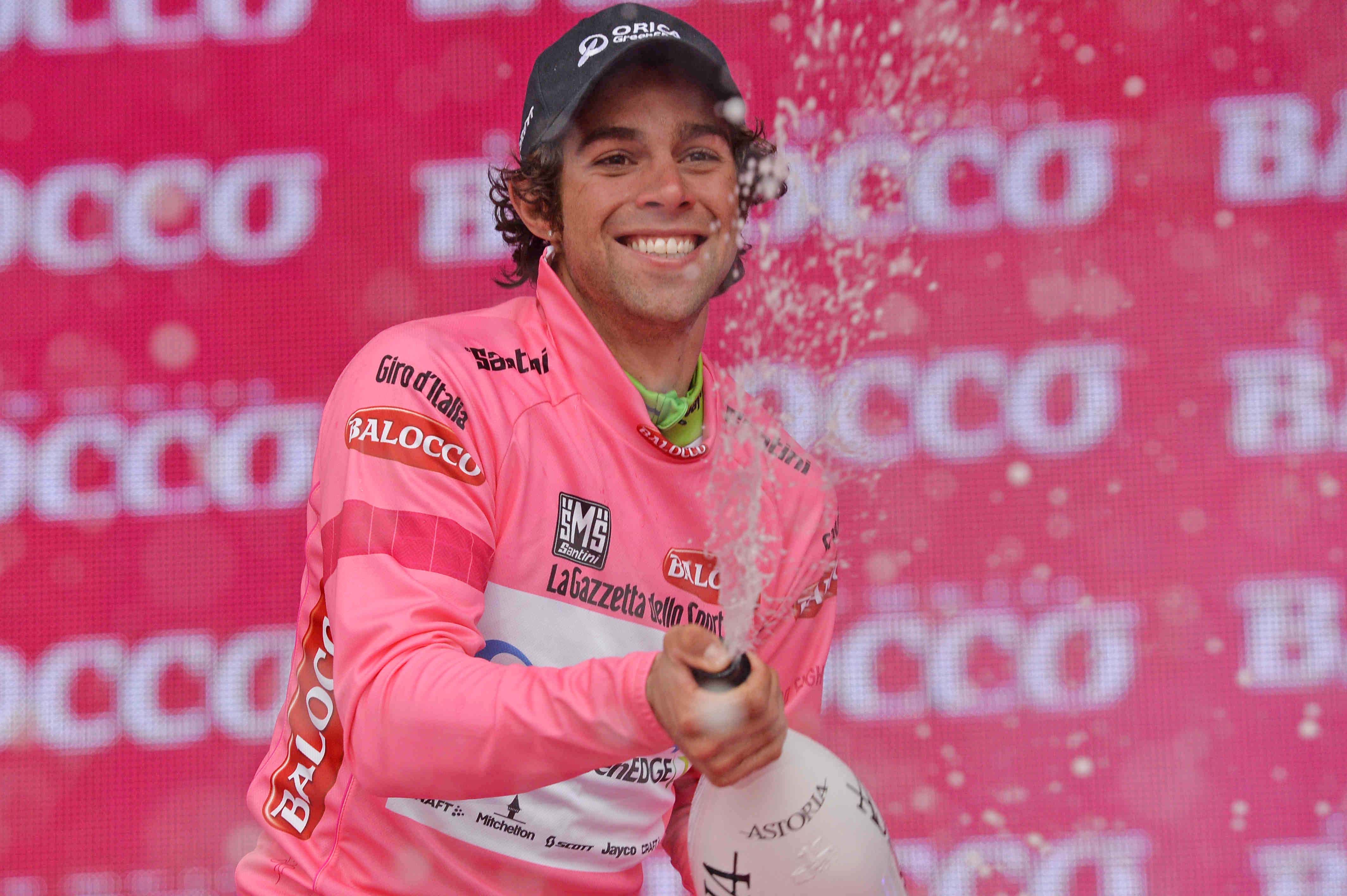 giro d'italia 2014 - 2 tappa - podio maglia rosa - michael matthews