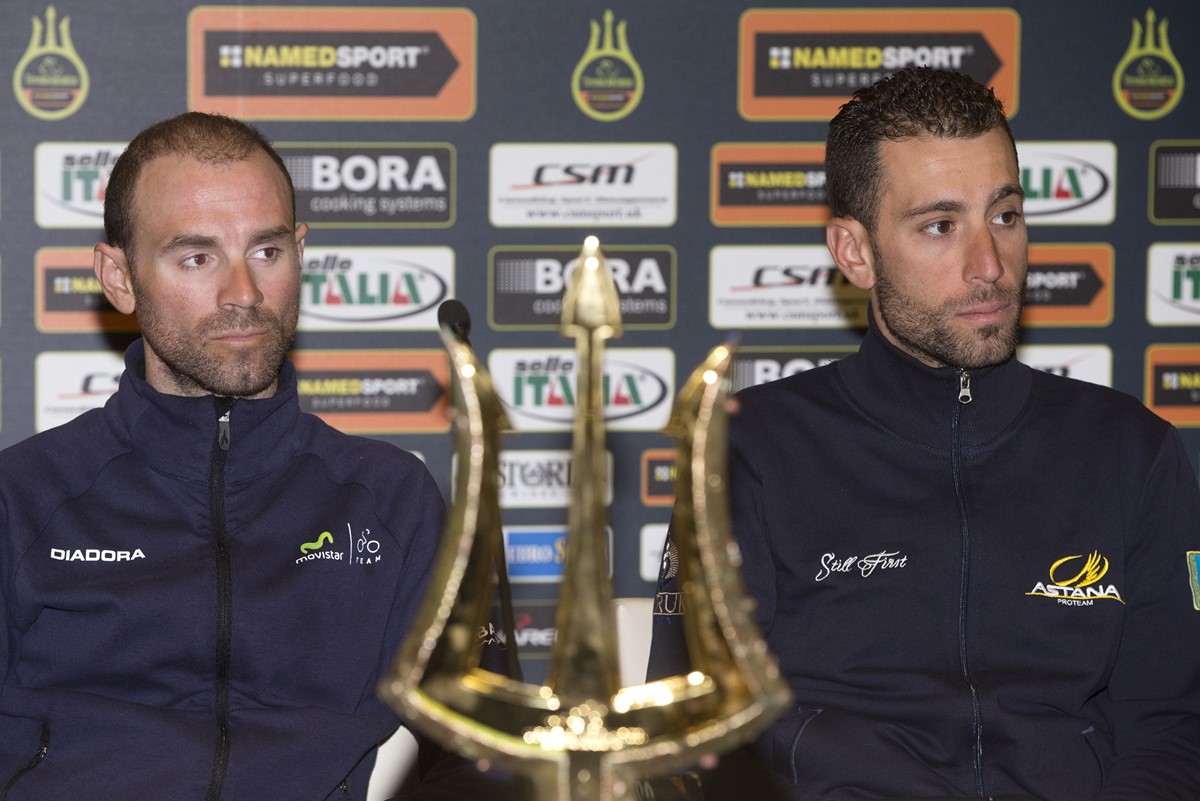 Alejandro Valverde e Vincenzo Nibali