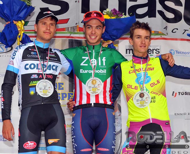 Il podio del Trofeo Alcede De Gasperi 2016