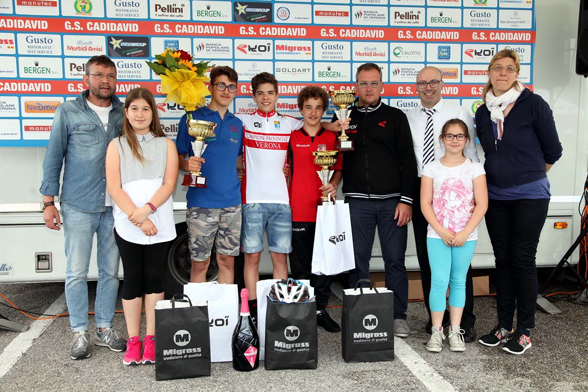 Il podio della gara Esordienti 2° anno