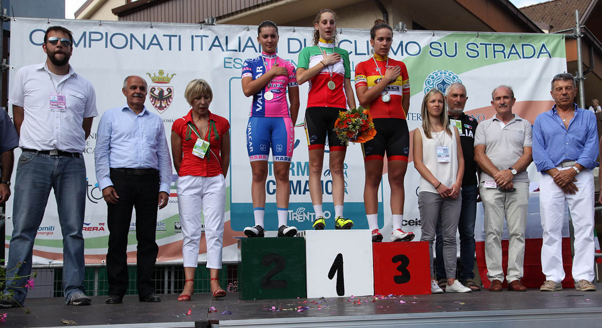 Il podio del Campionato Italiano Donne Allieve 2016