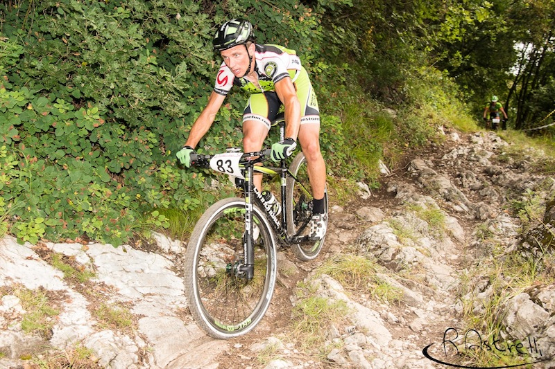 Michele Righetti in azione