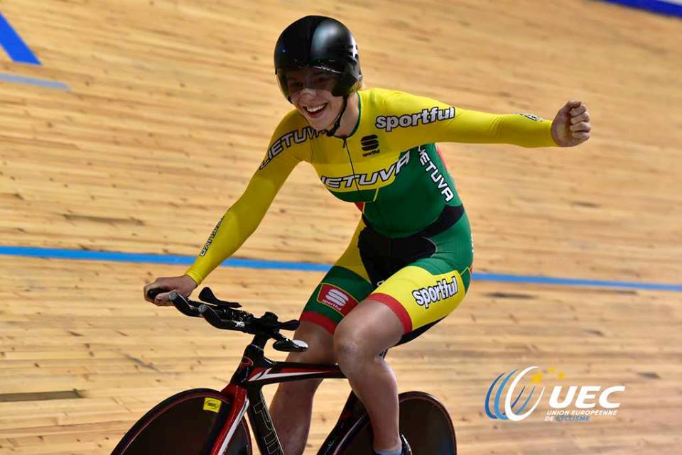 La lituana Olivija Baleisyte medaglia d'oro dell'Inseguimento individuale Donne Junior
