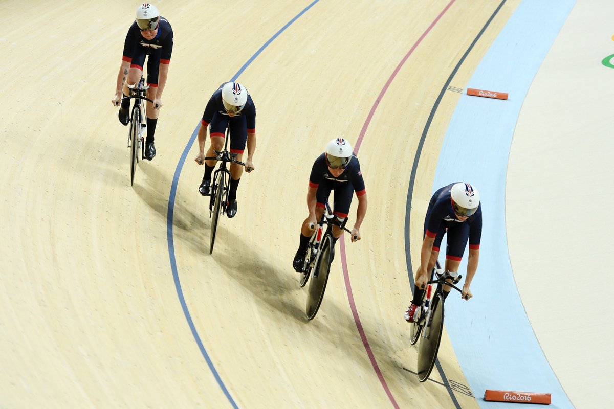 Il quartetto britannico che ha fatto registrare il miglior tempo che è anche il nuovo record del mondo