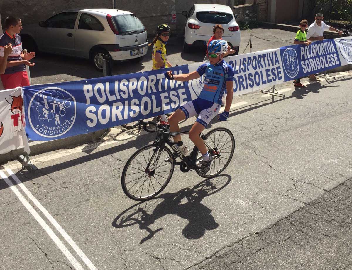 Oliver Rigamonti vince la gara Esordienti 2° anno di Sorisole