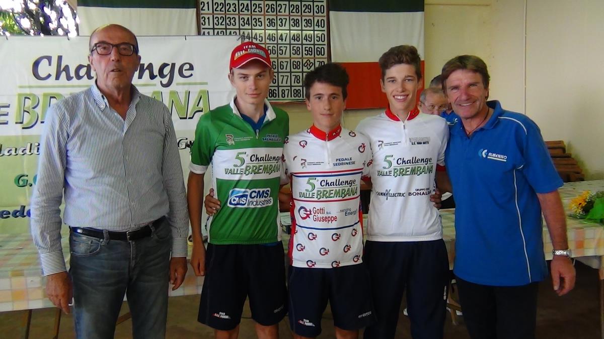 Le maglie della Challenge Valle Brembana dopo la terza prova