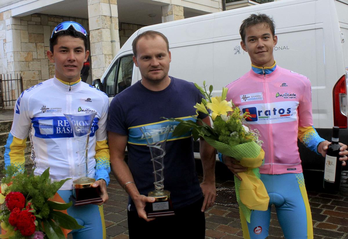 I kazaki Ulysbayev e Chzan con il diesse