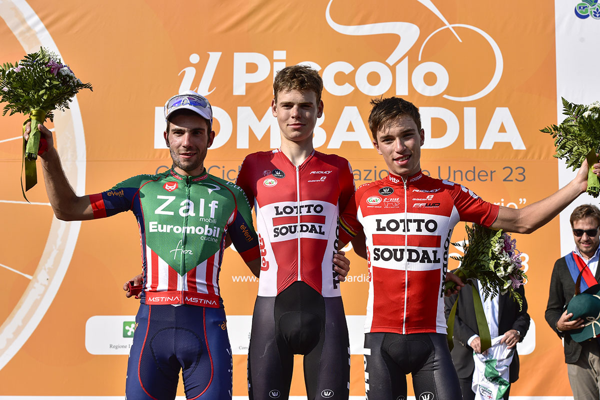 Il podio del Piccolo Giro di Lombardia 2016