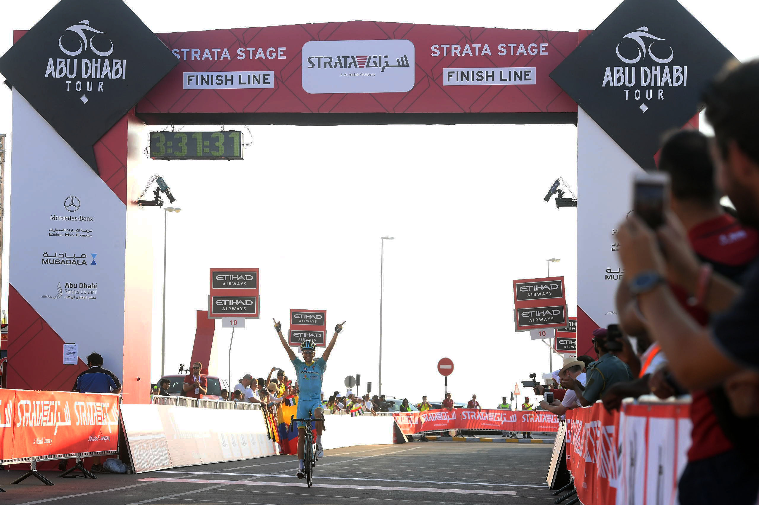 La vittoria dell'estone Tanel Kangert all'Abu Dhabi Tour 2016 
