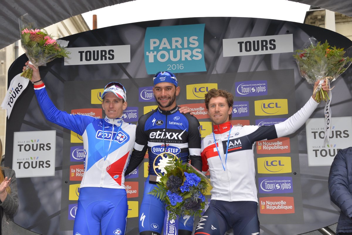 Il podio della Parigi-Tours 