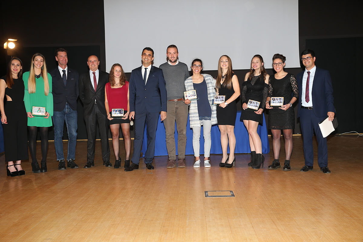 La premiazione delle Azzurre Juniores col CT Dino Salvoldi