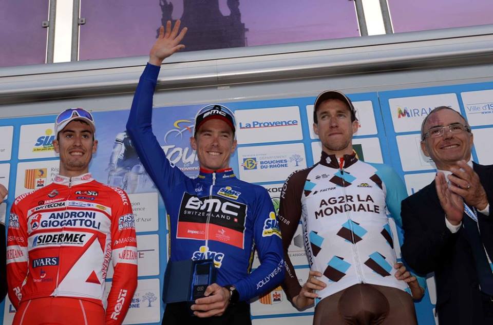 Il podio finale del Tour de La Provence 2017 vinto da Rohan Dennis