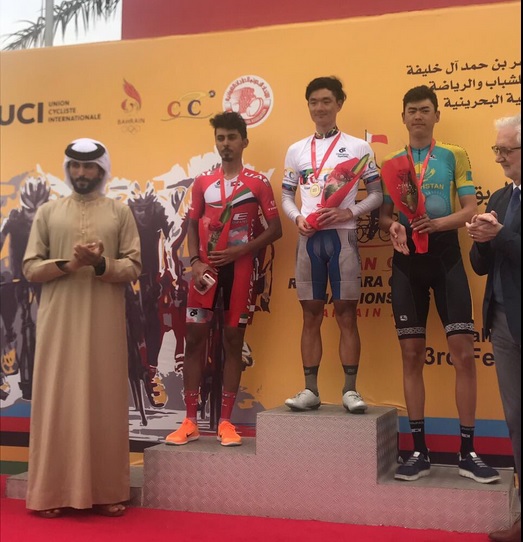 Il podio dei Campionati Asiatici Strada Professionisti 2017