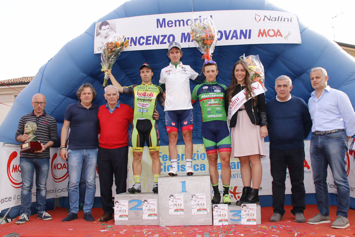 Il podio Memorial Mantovani 2017
