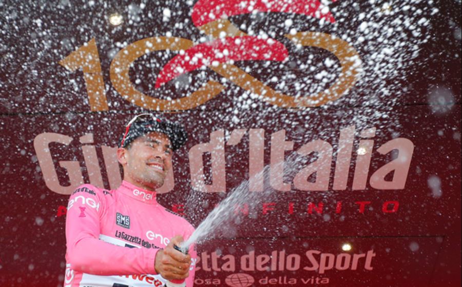 Tom Dumoulin rafforza il suo primato in maglia rosa al Giro d'Italia 2017