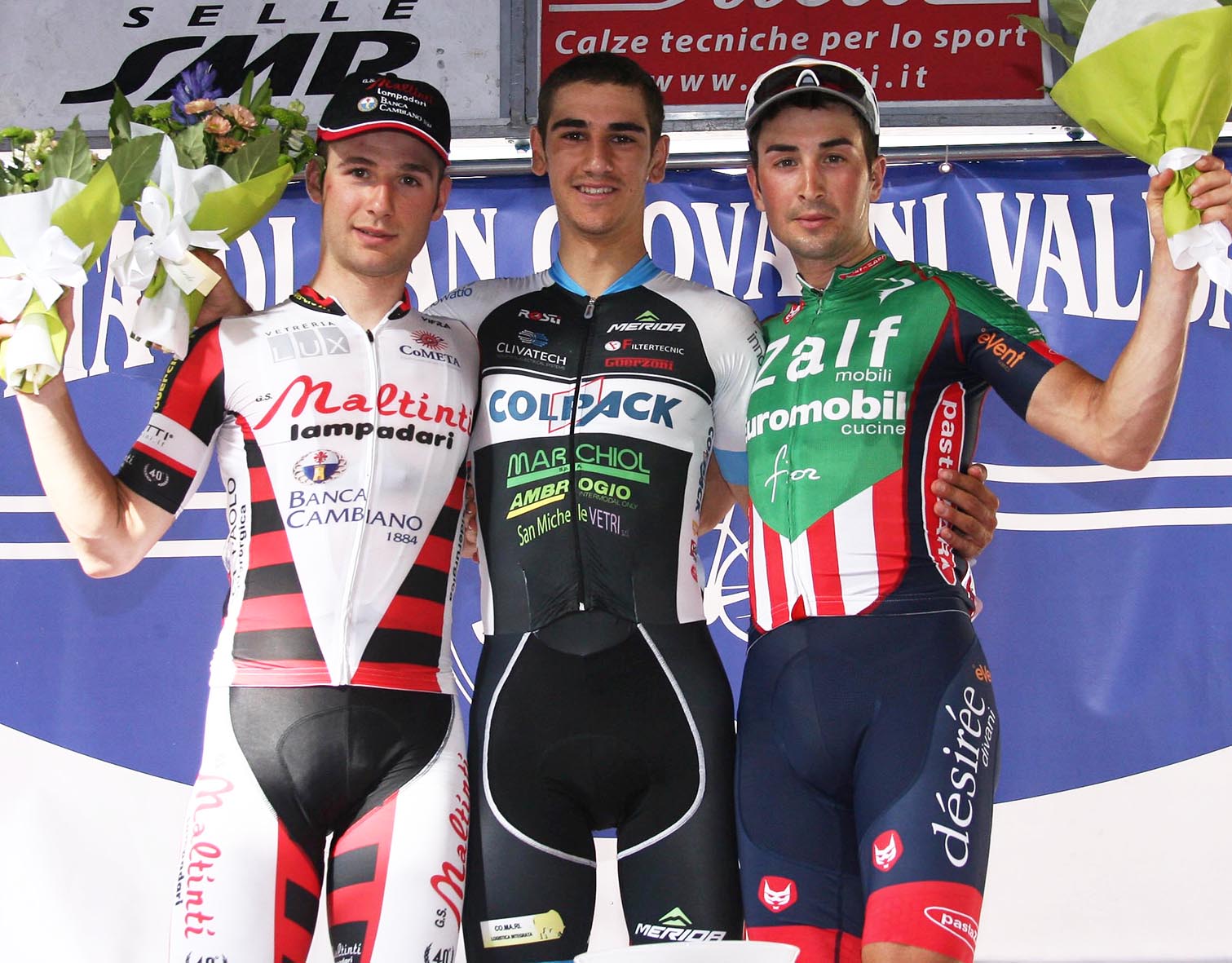 Il podio del 1° Trofeo Città di San Giovanni Valdarno