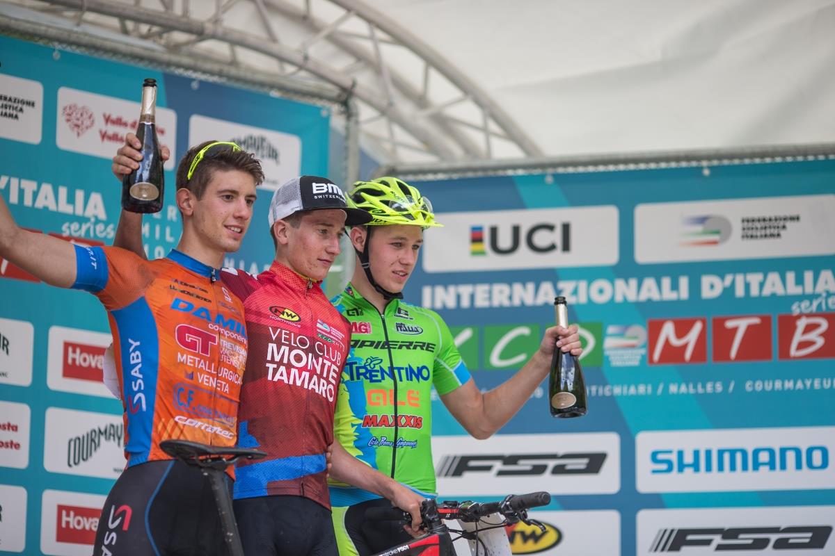 Podio Juniores di Courmayeur Internazionali d'Italia Series 2017