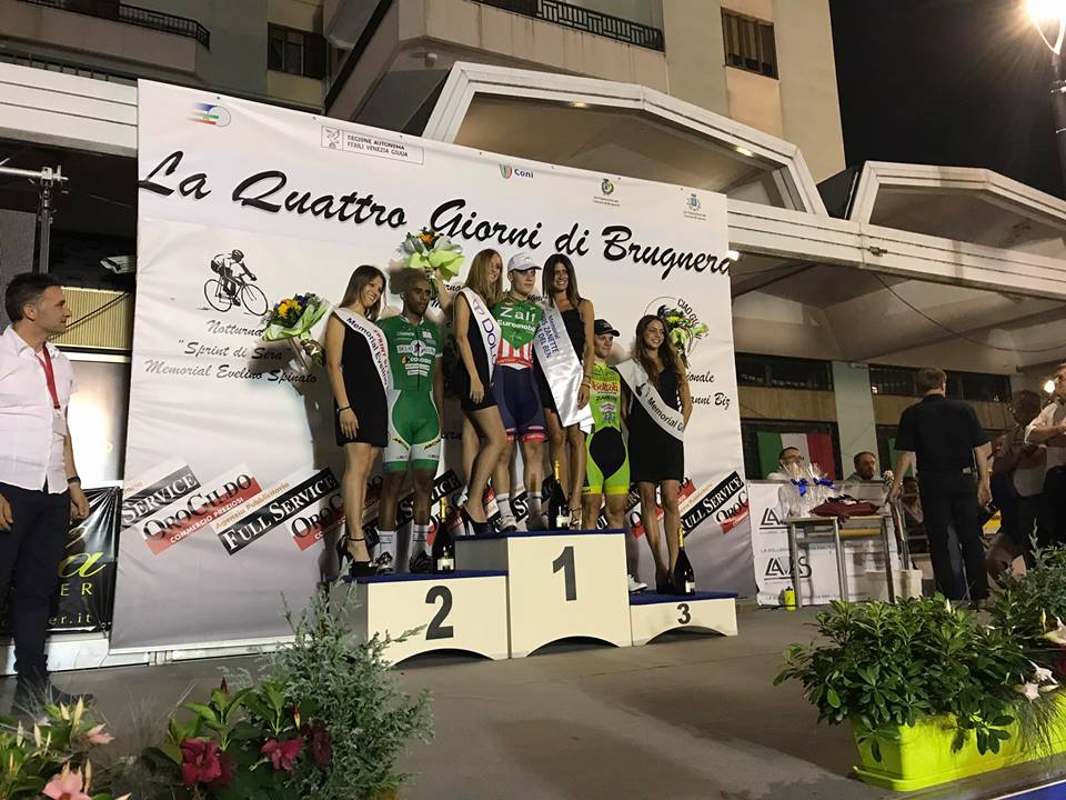Il podio della Notturna di Brugnera 2017
