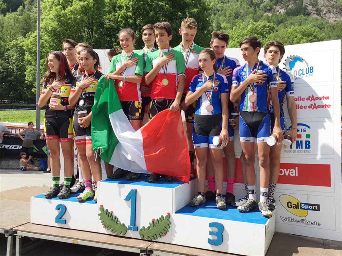 Pila Bike campioni italiani giovanili del Team Relay