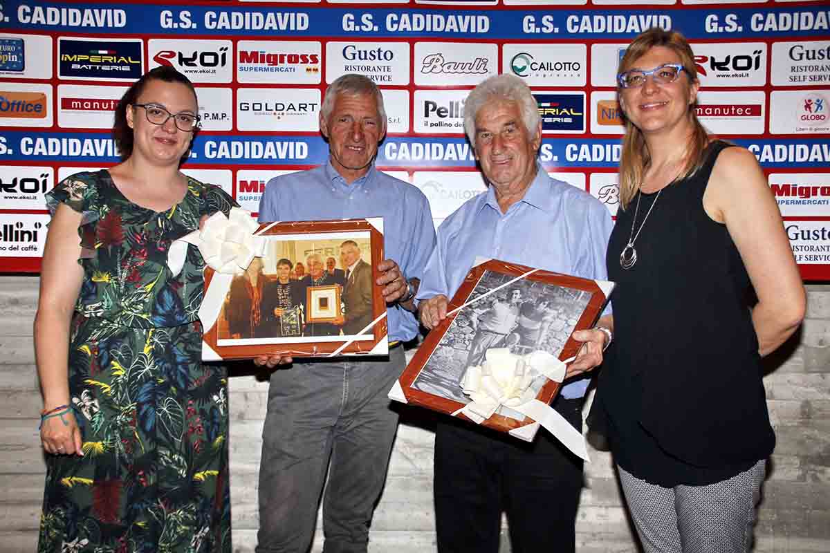 Francesco Moser e Remo Mosna con le sorelle Cailotto