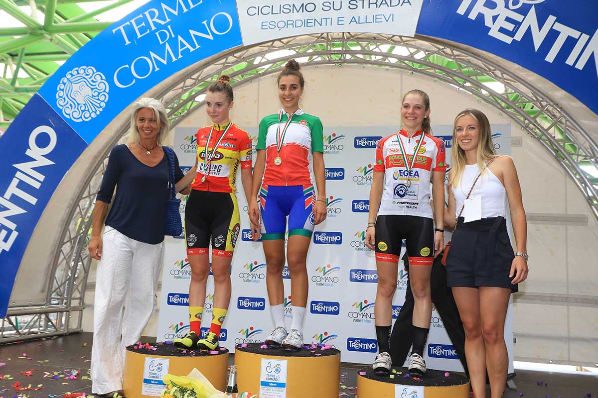 Il podio del Campionato Italiano Donne Allieve 2017 vinto da Camilla Alessio