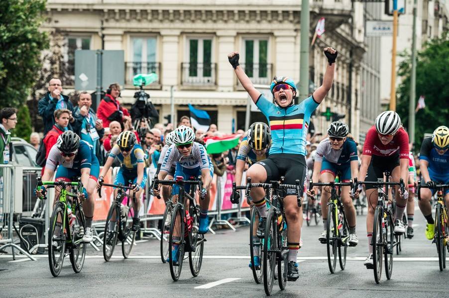 La belga Dina Scavone vince la prova in linea Donne Allieve di EYOF 2017