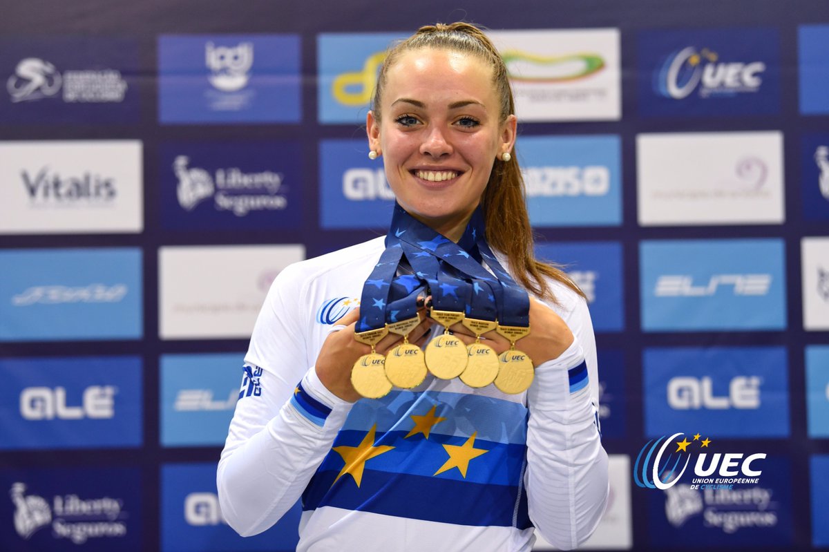 Letizia Paternoster ha vinto 5 medaglie d'oro agli Europei su pista di Anadia
