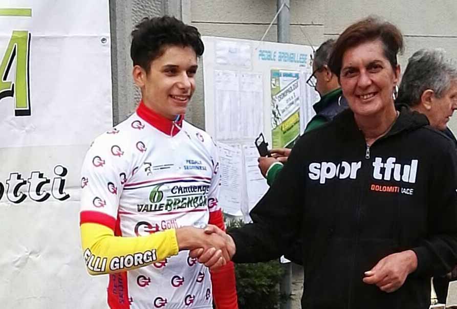 Andrea D'Amato primo leader della Challenge Valle Brembana dopo la vittoria nella crono di San Pellegrino