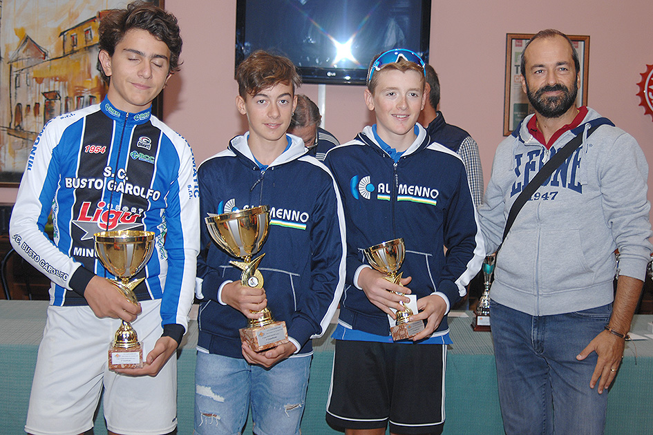Il podio Esordienti 1° anno a San Giorgio su Legnano