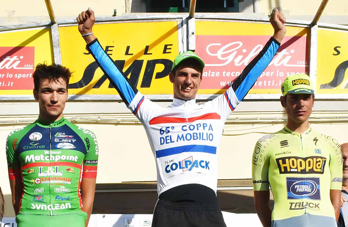 Andrea Toniatti vince la crono e la classifica finale della 65/a Coppa del Mobilio di Ponsacco