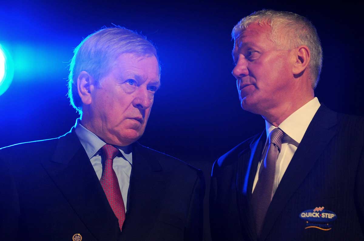 Patrick Lefevere e Frans De Cock