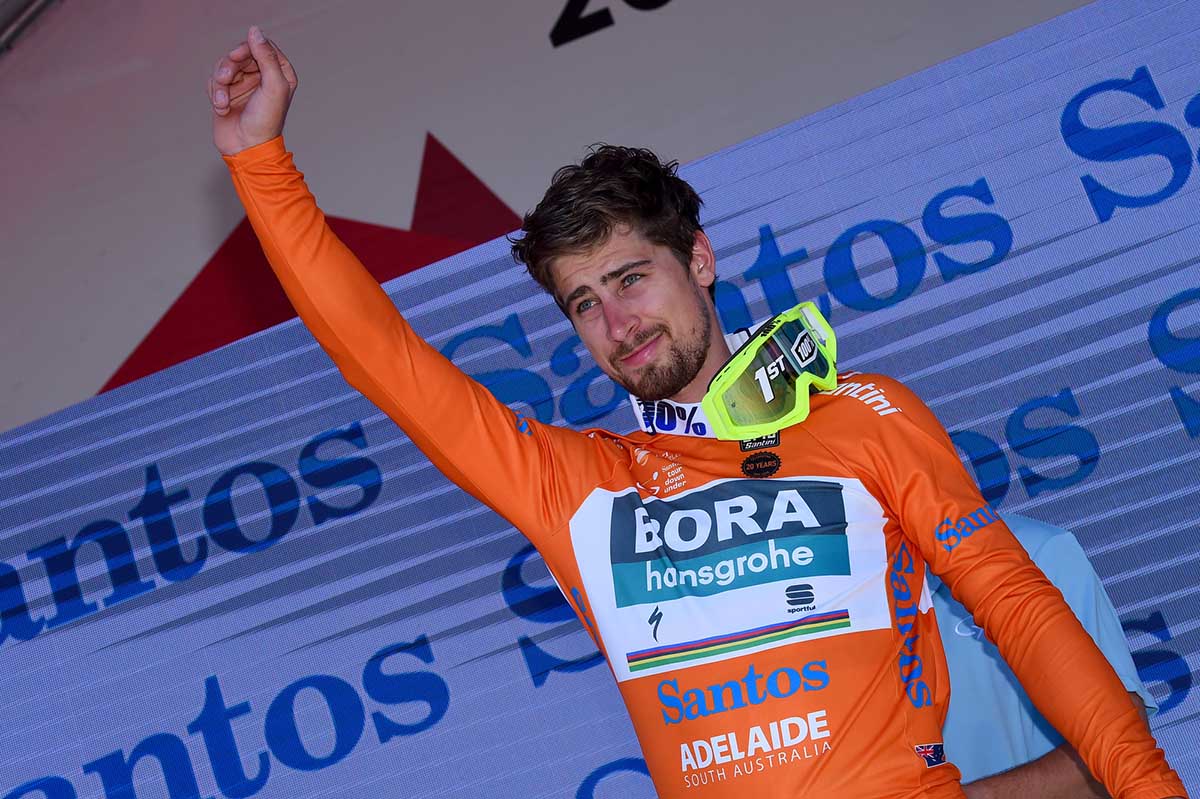 Peter Sagan leader dopo la quarta tappa del Tour Down Under