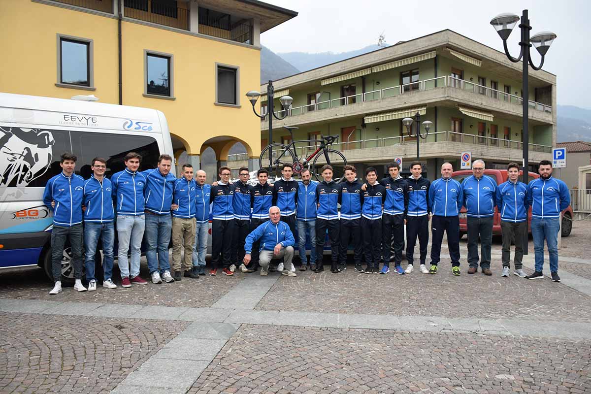 Lo staff tecnico della Scuola Ciclismo Cene