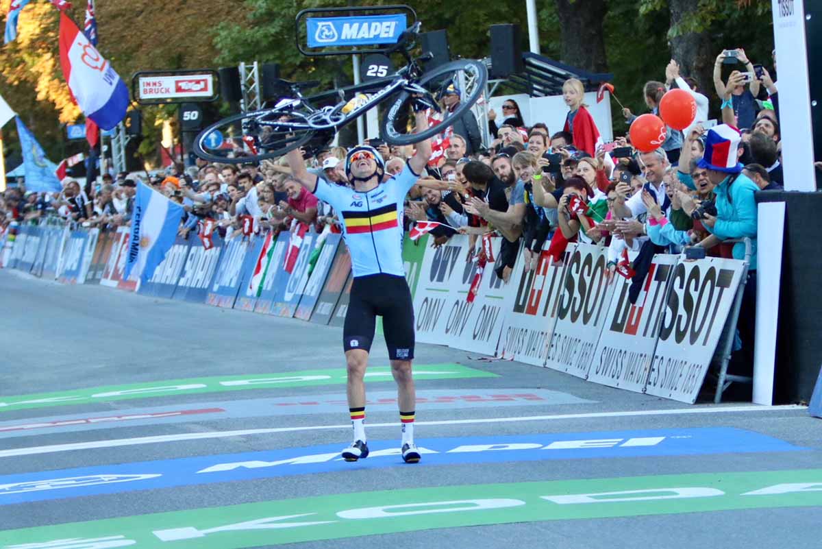 Remco Evenepoel vince la prova in linea dei Mondiali Juniores Innsbruck 2018