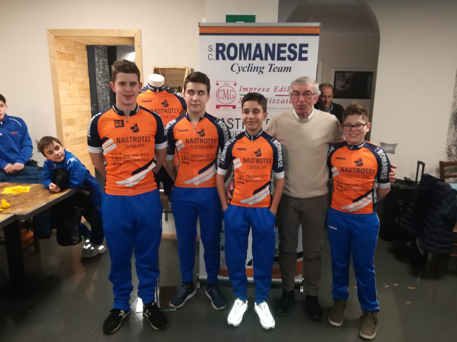 Il gruppo Esordienti 2019 della Sc Romanese