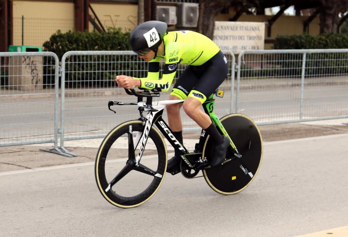 Gianmarco Garofoli in azione, terzo classificato (foto Photobicicailtto)