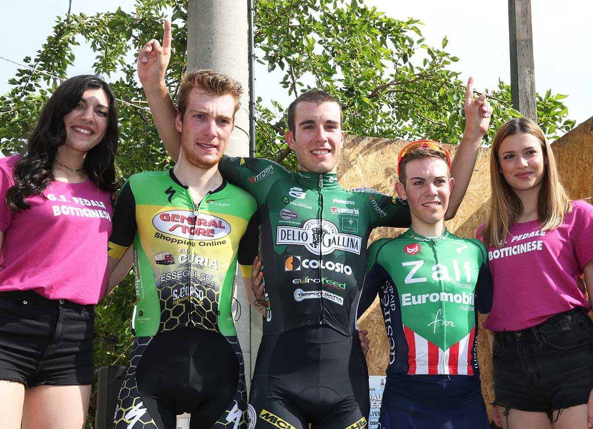 Il podio di Botticino (foto Rodella)