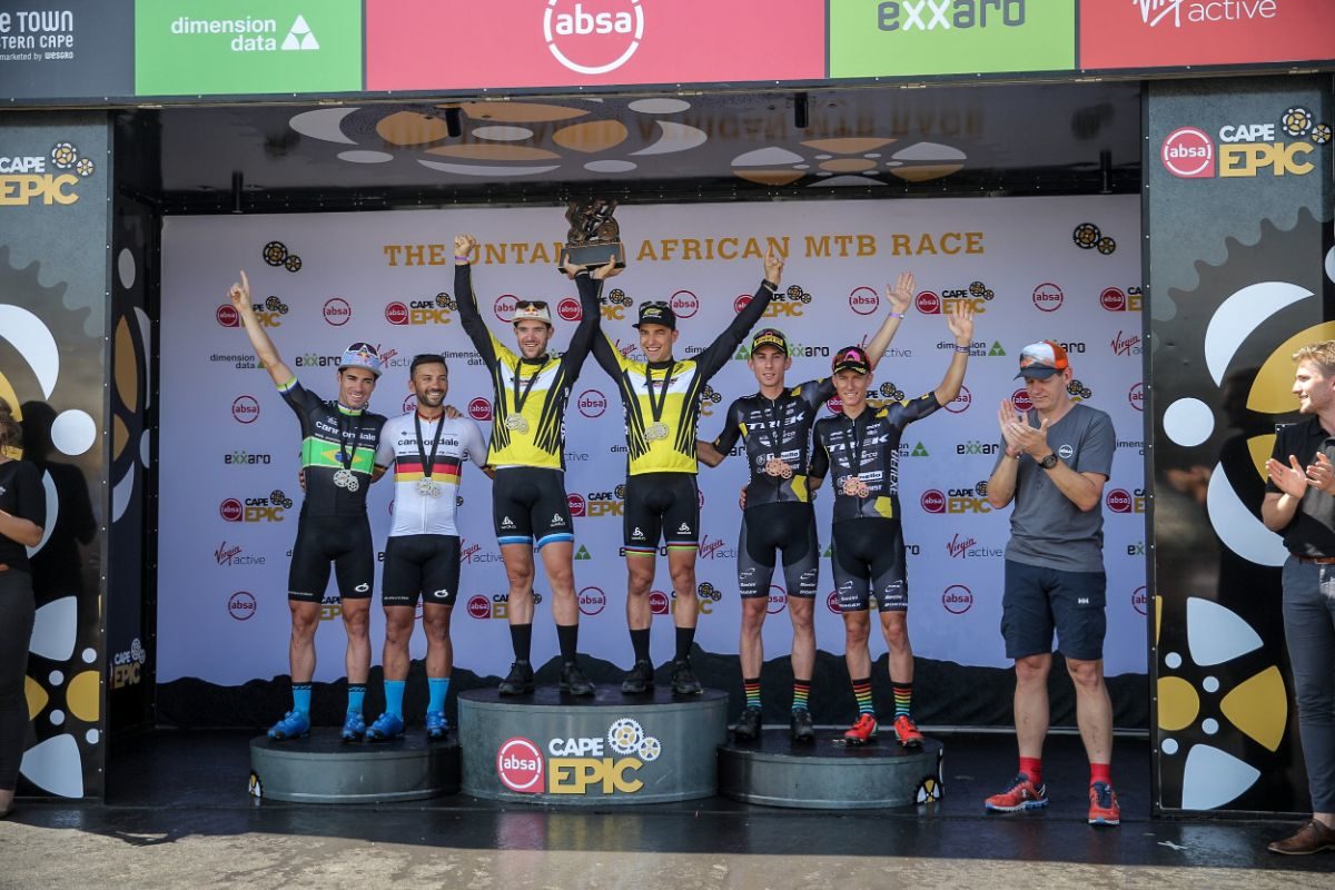 Podio finale Cape Epic 2019