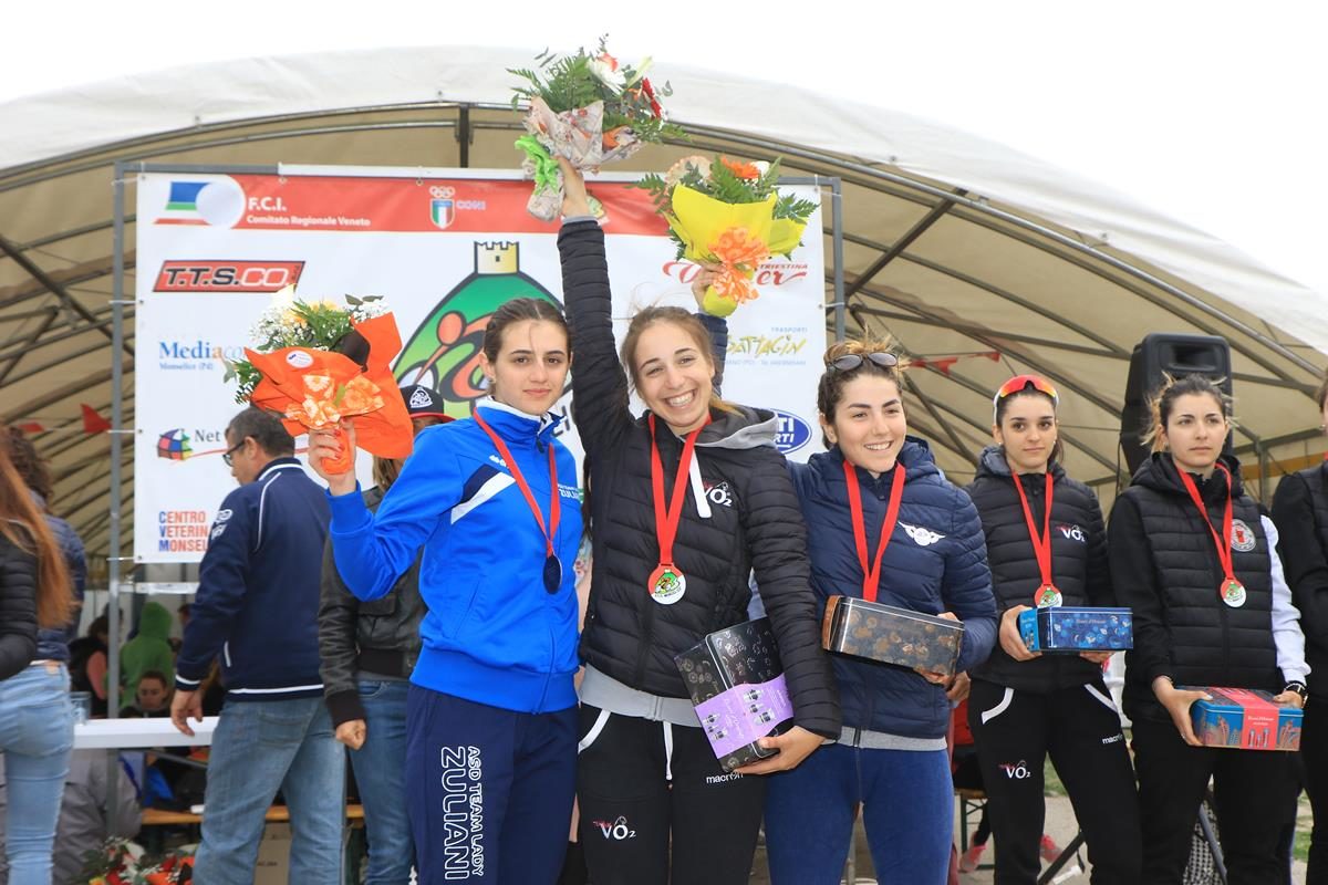 Sofia Collinelli prima tra le Donne Junior a Monselice (foto Fabiano Ghilardi)