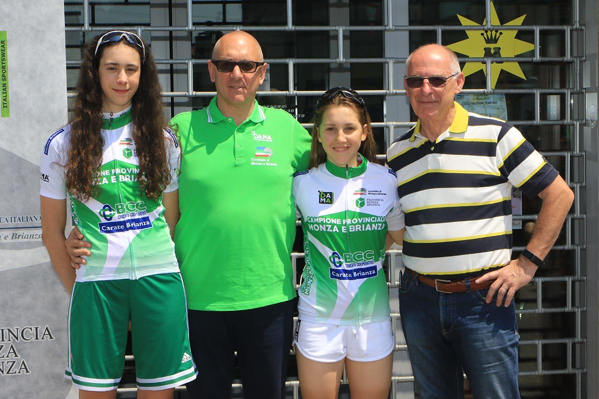 L'esordiente Federica Venturelli e l'alleva Valentina Basilico vincono il titolo provinciale di Monza e Brianza (foto Fabiano Ghilardi)