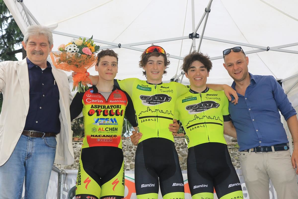Il podio di Bedizzole (foto Fabiano Ghilardi)