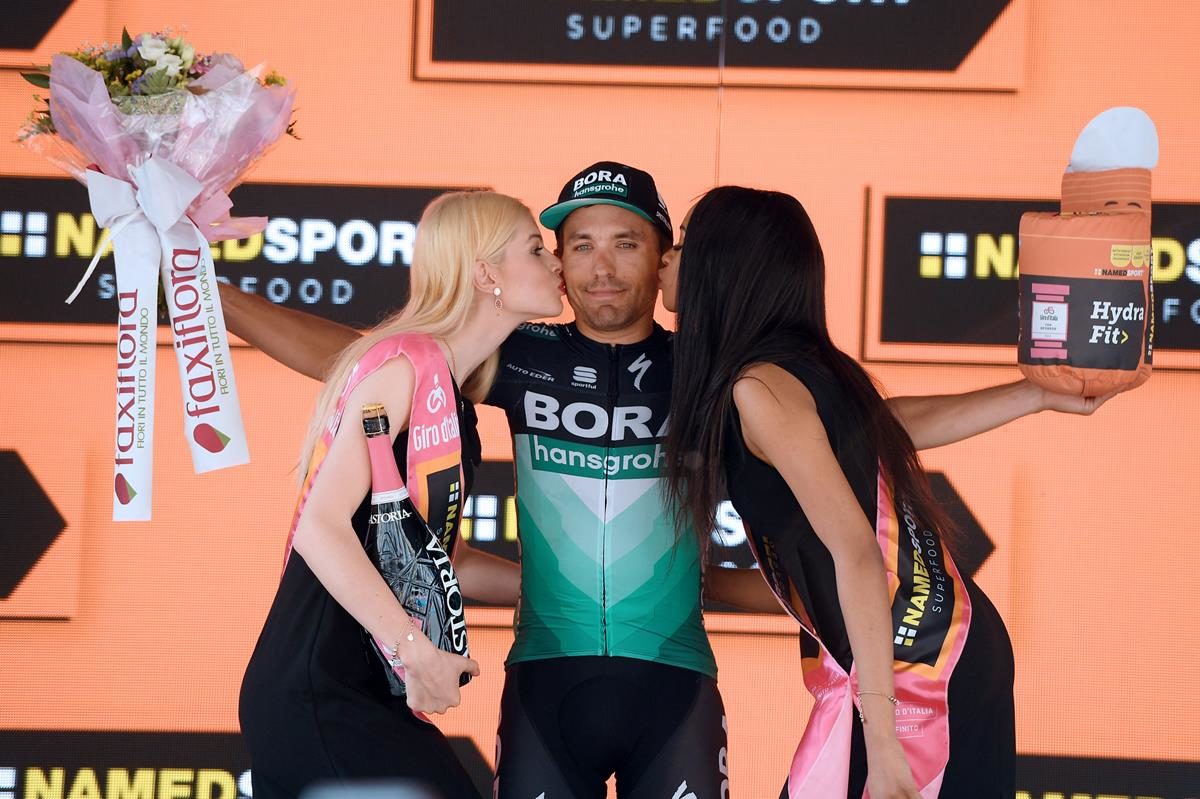 Cesare Benedetti vincitore della dodicesima tappa del Giro d'Italia 2019 (foto LaPresse)