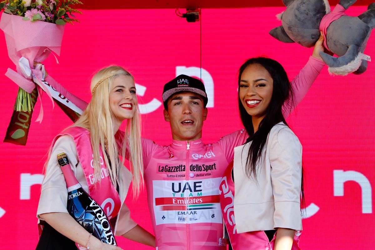 La maglia rosa Valerio Conti (foto Photobicicailotto)