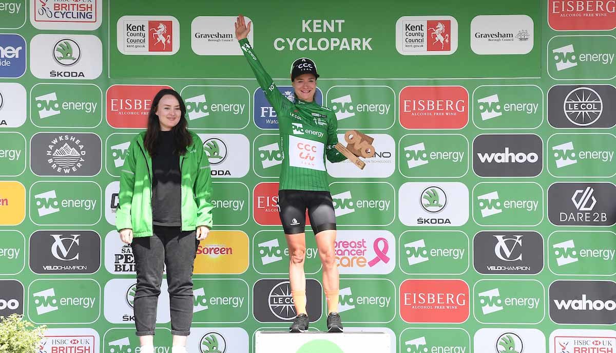 Marianne Vos leader dell'OVO Energy Women's Tour of Britain (foto SWpix)