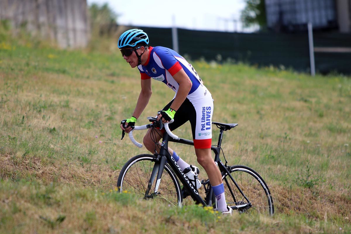 Christian Moser terzo classificato nella Cronoscalata a Cerro Veronese per Allievi (foto Photobicicailotto)