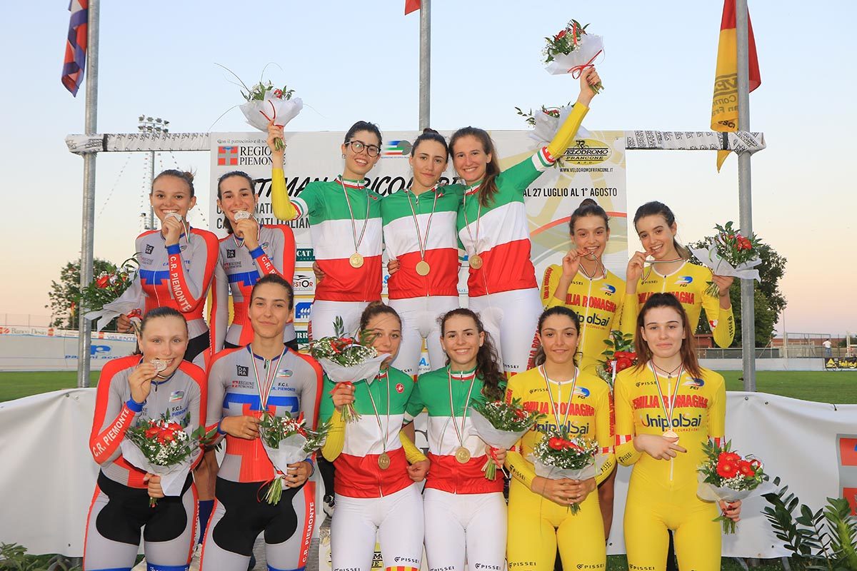 Campionato Italiano Inseguimento a squadre Donne Allieve (foto Fabiano Ghilardi)